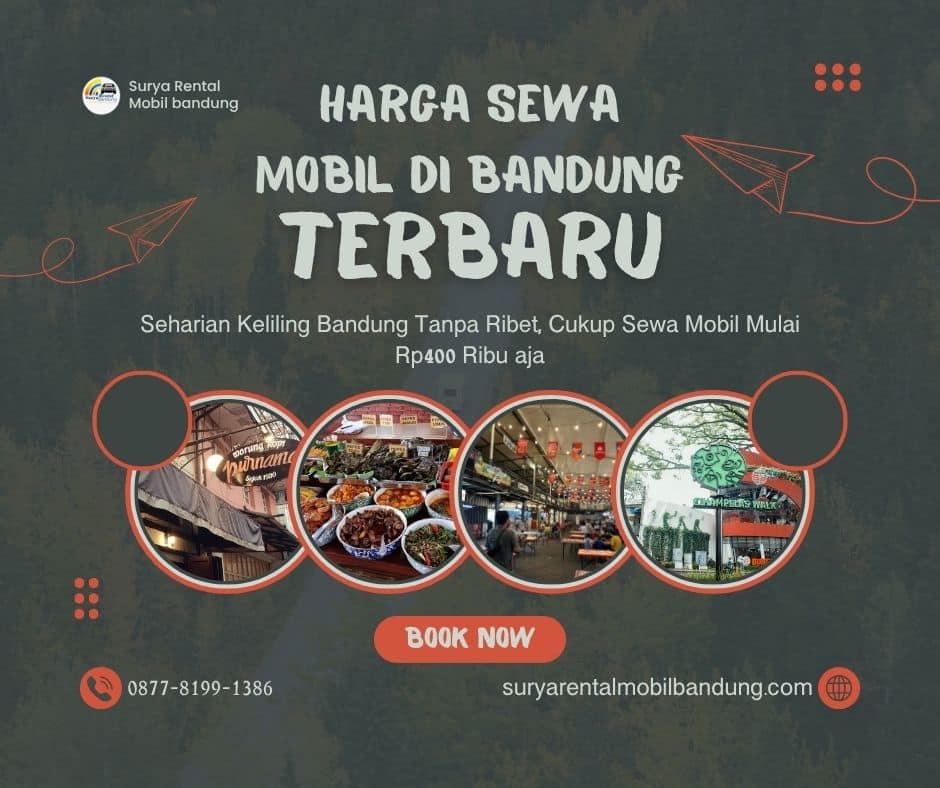Harga Sewa Mobil di Bandung Terbaru, Mulai Rp400 Ribuan dengan Sopir Profesional